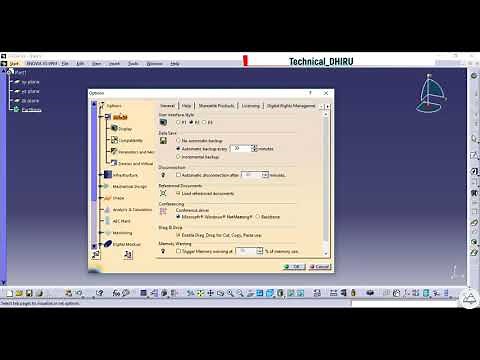 3 - Catia Beginner Tutorial - Auto Save file in Catia