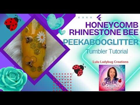 Honeycomb Bees Peekaboo Tumbler Tutorial