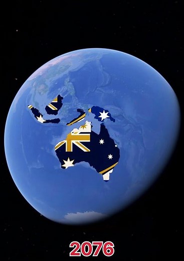 Evolution Of Australia In 100 Years #history #map #historymap