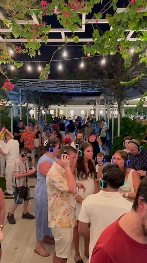At #GrandSirenisPuntaCana, the night is filled with fun with our Silent Disco Party. Come dance to the rhythm of your preferred music under the stars, with illuminated headphones that fill the night with color and fun. 🎧✨ Book now and live this beautiful experience! 🌙💃 Book your stay: https://bit.ly/GrandSirenisHotelsPC​ En #GrandSirenisPuntaCana la noche se llena de diversión con nuestra Fiesta Silenciosa. Ven a bailar al ritmo de la música de tu preferencia bajo las estrellas, con audífonos
