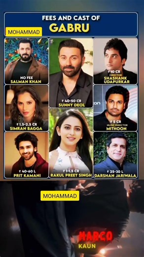 Gabru — Star Cast & Fees Breakdown 💰🎬• The upcoming entertainer Gabru is already #IndianCinema #2026