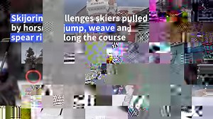 'Nothing like it': Horses pull skiers in Colorado skijoring contest Spectators gathered along a snow-covered historic street in Leadville, Colorado to watch horses and riders pull skiers along an obstacle course in a sport which originated in Scandinavia. | AFP News Agency