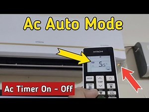 Ac Auto Mode - ac timer on off, HITACHI AC REMOTE FUNCTIONS