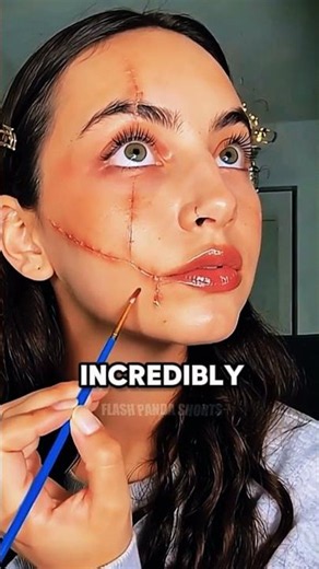 The Dangerous Scar Makeup Trick Actors Use #sfxmakeup #makeup