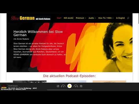 How to Slow German - so funktioniert die Seite!
