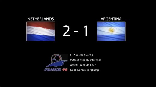 Netherlands v Argentina 1998: Bergkamp's legendary goal