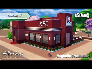 Restaurante KFC Moderno - The Sims 4 | No CC | Stop Motion