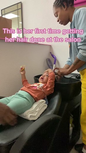 First Braids Ever for 1 Year Old at the Salon