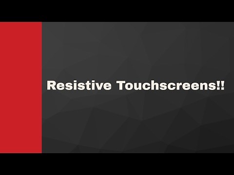Touch screen! How do Resistive touch screen work?