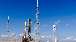 NASA's moon rocket blasts off on debut flight