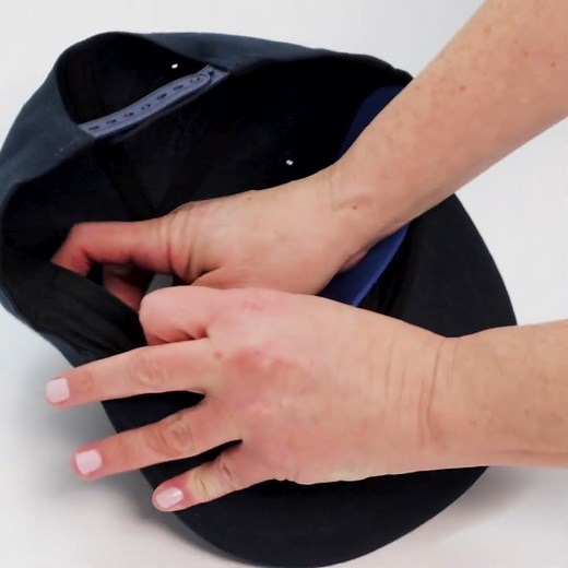 Shapers Image Baseball cap crown insert - How to Place Your Insert
