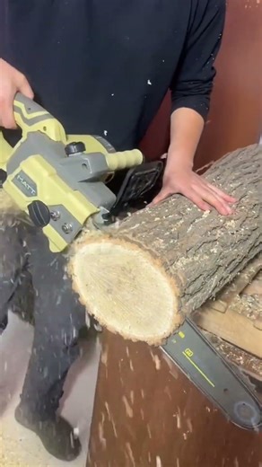 Automatic Wood Cutter vs Thick Dry Log 😳