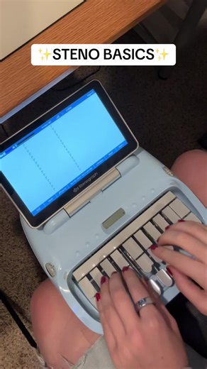 letters, numbers, and basic words in a steno machine…it all makes sense right? 😂 steno is truly like learning a new language in every aspect! #courtreporting #stenography #freelancer #stenomachine #fyp