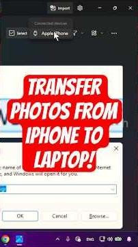 How to Transfer Photos from iPhone to Laptop! #shorts