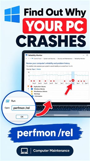 Windows PC Keeps Crashing? Try This Hidden Tool! | perfmon /rel
