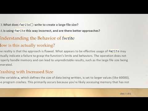 Understanding fwrite in C: How to Manage File Sizes and Avoid Crashes