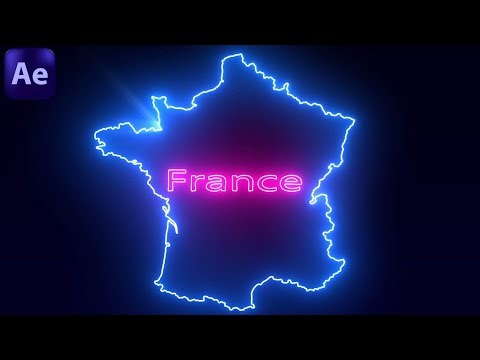 After Effects Tutorial | Glowing Saber Map Animation Effect