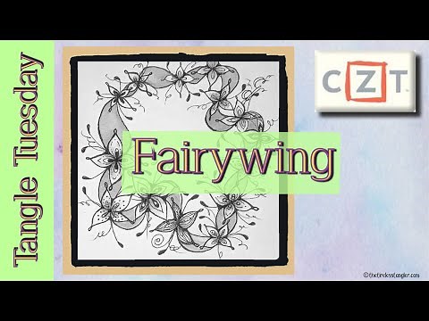 Fairywing || Easy Zentangle ® Pattern for Beginners