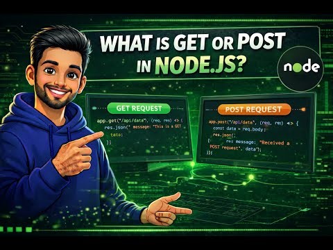 GET vs POST in Express.js | app.get() and app.post() Explained for Beginners #nodejs
