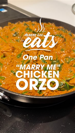 𝗖𝗼𝗺𝗺𝗲𝗻𝘁 𝗢𝗥𝗭𝗢 𝗳𝗼𝗿 𝘁𝗵𝗲 𝗿𝗲𝗰𝗶𝗽𝗲! Cozy dinners don’t need reservations. 💛 One pan. One range. Chicken Orzo…a dinner you’ll make again and again. What we LOVE about LG induction? The control. Precise and even heat, instant adjustments, and cooking that just feels effortless. #seattle #onepanmeal #pnwlife | Albert Lee Appliance