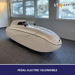 This pedal-electric velomobile combines the best of bicycles and cars. | Startup Selfie
