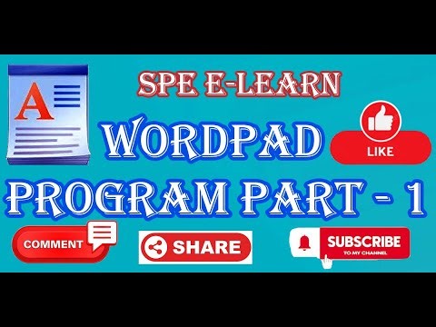 WordPad Program Part - 1 #tutorial #program #wordpad