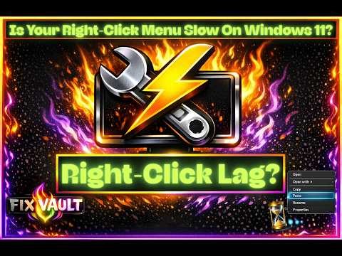 Windows 11 Right‑Click Lag (MenuShowDelay)