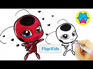 Como desenhar Tikki Ladybug Miraculous