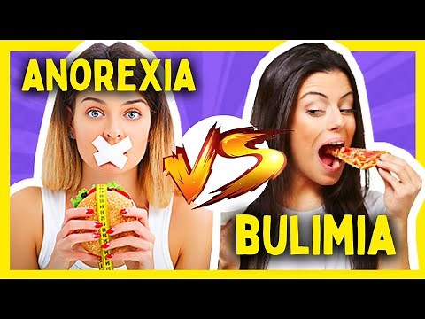 The differences between anorexia and bulimia (eating disorders)