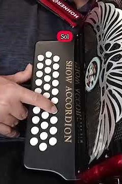 Escala de Do mayor en sencillas acordeon de sol