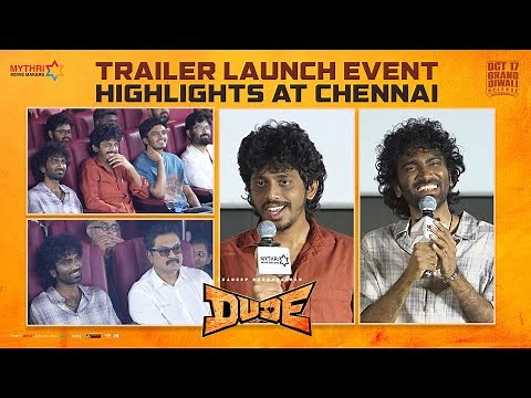DUDE Trailer Launch Event Highlights at Chennai | Pradeep Ranganathan, Mamitha Baiju | Keerthiswaran