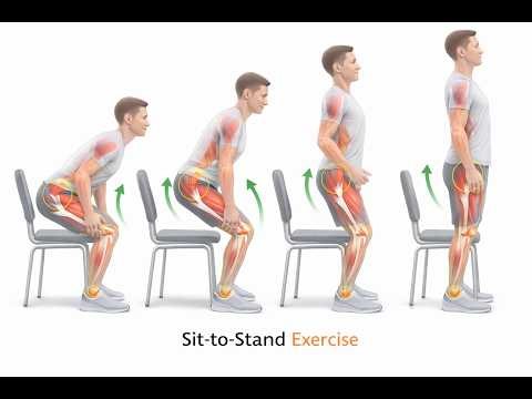 Sit to Stand Exercise (Proper Form!) 🦵🏻 | Beginner Leg Strength