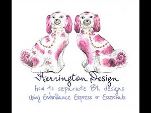 How to separate BX designs using Embrilliance Essentials or Express Herrington Design