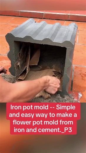 Easy DIY Iron Flower Pot Mold Tutorial