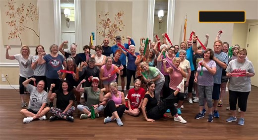 Candler Hill residents showed up strong today at The Lodge! 💪 Thank you, Lillian, for leading such an awesome class and a huge shout-out to everyone who joined in! Were you here???👀 Be on the lookout for the November schedule on the App. #WellnessOfferings #GetFit #OTOWfitness #TheLodgeAtCandlerHills #WorldClassActiveAging | World Class Active Aging