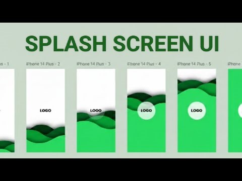 Splash Screen UI Design in Figma | App First Impression