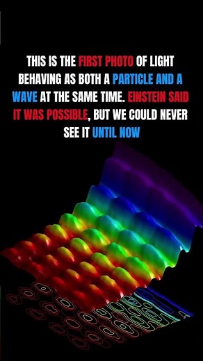 The First Photo of Light as a Particle and Wave 📸