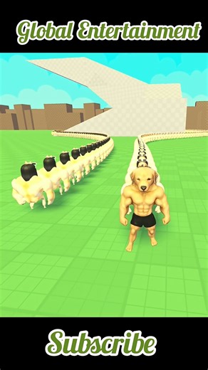 Buff Dog vs Tiny Army 😂 Who Wins