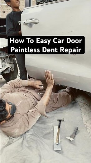 How To Easy Tips For Car Door Paintless Dent Repair #carbodyrepair #paintless #dentrepair #pdr