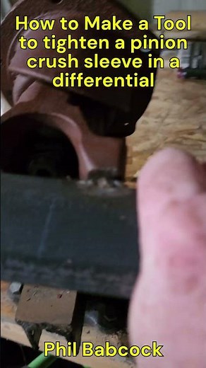 DIY Differential Pinion Crush Sleeve Tool - Ford 8"