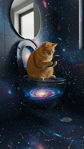 Look at this funny cat playing with a cell phone!