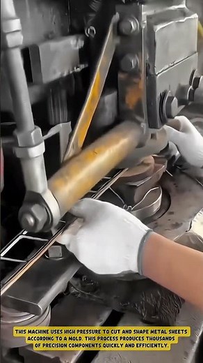 Precision Metal Stamping in an Instant- Good Tools and Machinery in Daily Work #workprocess