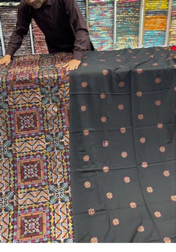 Explore Our Black Embroidered Fabric Collection