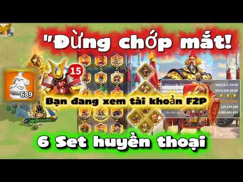 "F2P 'monster' grinding? These are the 6 legendary sets!" A "SHOCK" for RoK top-up players.