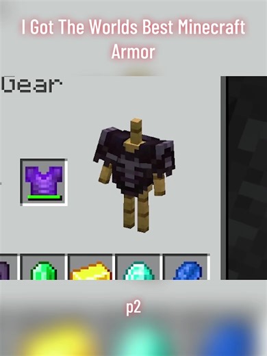 I Got The Worlds Best Minecraft Armor #Armor #minecraft #fyp #gaming #minecraftchallenge