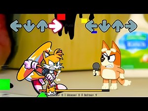 FNF Sonic All PHASES VS Bluey, Bingo & Mackenzie Sings Pibby Sliced | Bluey FNF Mods