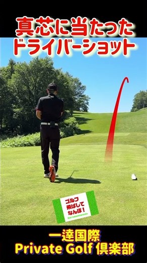 A perfect driver shot right off the sweet spot! #GolfLesson #Golf #Driver