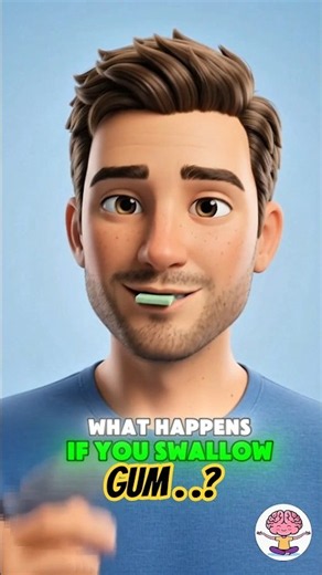 What REALLY Happens When You Swallow Gum? 😱 (SHOCKING FACT) #shorts #mrcurious