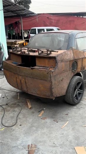 Day 61 | Hatchback to Muscle Car | Double Progress + Backlight Frame Sheet Welding | #automobile