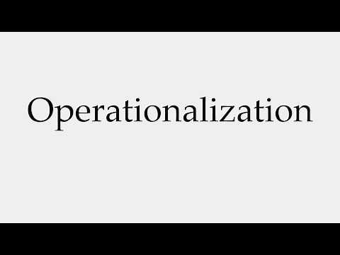 How to Pronounce Operationalization